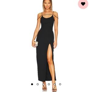 Superdown Analisa Maxi Dress in Black. Size Small. Worn once to a wedding.